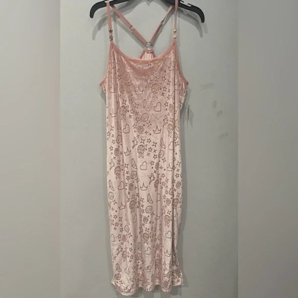 NWT Disneyland Parks Legends Of Hollywood Pink Velvet Dress